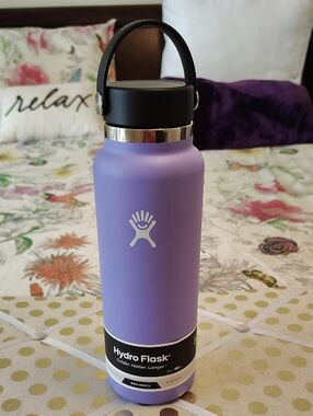 NWT Hydro Flask Wide Mouth Leak Proof Lavender 40oz Bottle